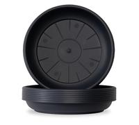 Weedness Soucoupe ronde Domus 56 cm noire - Piatto resistente in plastica riciclata
