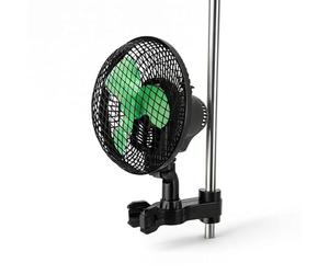 Weedness Ventilatore Oscillante con Supporto a Stelo 20 Watt 2 Livelli - Coltivazione Interna Ventilazione Mini Piccola