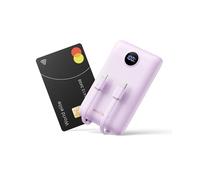 WeeFancy Power Bank 10000mAh 22,5W Caricatore Portatile Ricarica Rapida Mini Powerbank con Cavi Integrati Batteria Esterna con 3 Uscite & 3 Ingressi per iPhone Samsung Huawei Xiaomi iPad ecc. (Viola)