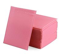 WeeGoo 30 buste a bolle d'aria formato A4, 33 x 25,5 cm, rosa, imbottite, autoadesive, impermeabili, in polietilene, per imballaggi