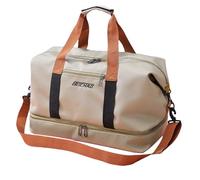 Week-End - Da viaggio, impermeabile in Oxford, estensibile, grande capacità, scomparti separati per asciutto e umidità, ideale per brevi soggiorni, cachi, Se référer au descriptif, riferimento