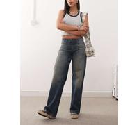 Weekday - Ample - Jeans ampi a vita bassa blu lavaggio pesante W24 L32