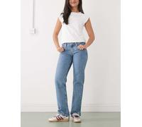Weekday - Arrow - Jeans dritti a vita bassa lavaggio blu W25 L32