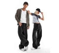 Weekday - Astro - Jeans a fondo ampio unisex neri-Nero W26 L34
