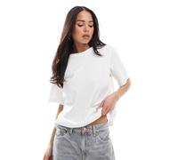 Weekday - Essence - T-shirt vestibilità classica bianca-Bianco 2XS