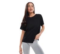 Weekday - Essence - T-shirt vestibilità classica nera-Nero 2XS