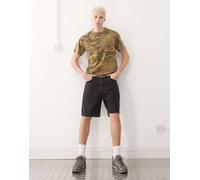 Weekday - Galaxy - Pantaloncini di jeans ampi neri-Nero W32