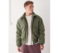 Weekday - Giacca bomber kaki oversize con colletto-Verde S