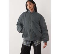 Weekday - Giacca bomber oversize kaki slavato-Verde M