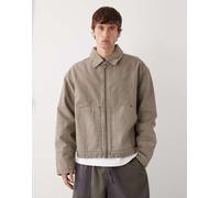 Weekday - Giacca multitasche color tortora slavato-Marrone L