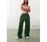Weekday - Joggers con fondo ampio in jersey pesante verde scuro M
