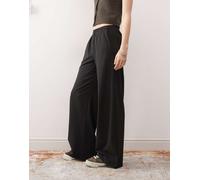WEEKDAY Pantaloni 'Kelly' grigio scuro / nero, Taglia 40
