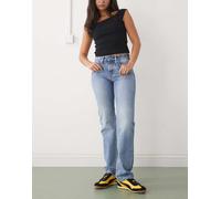 Weekday - Laika - Jeans dritti a vita medio alta lavaggio blu W24 L30