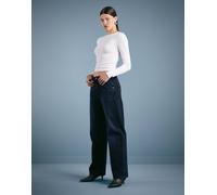 Weekday - Nova - Jeans bootcut a vita bassa slim blu scuro W25 L32