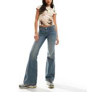 Weekday - Nova - Jeans bootcut slim a vita bassa lavaggio blu W25 L34