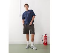 Weekday - Pantaloncini oversize in jersey color talpa scuro-Grigio M