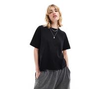 Weekday - Perfect - T-shirt comoda in cotone nero S