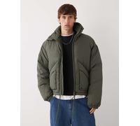 Weekday - Piumino accollato kaki scuro-Verde M