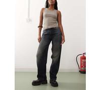 Weekday - Rail - Jeans ampi a vita medio alta blu oceano profondo W27 L30