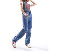 Weekday - Rowe - Jeans dritti regular fit blu anni '90 a vita super alta W25 L30