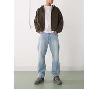 Weekday - Space - Jeans dritti comodi blu chiaro W28 L32