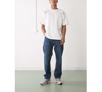 Weekday - Space - Jeans dritti comodi blu scuro W31 L32