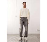 Weekday - Space - Jeans dritti comodi lavaggio grigio canyon W27 L32