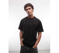 Weekday - T-shirt ampia squadrata nera-Nero XS
