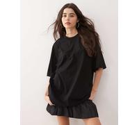 Weekday - T-shirt oversize nera-Nero XS