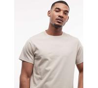 Weekday - T-shirt oversize squadrata color sabbia-Biondo XS