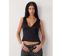 Weekday - Top in raso nero L