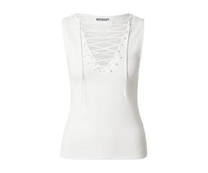 WEEKDAY Top 'Jay' bianco Donna WEEKDAY XS