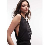 Weekday - Top senza maniche arricciato in vita nero L