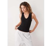 Weekday - Top senza maniche nero con scollo a V S