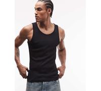 Weekday - Top senza maniche nero con vestibilità classica S