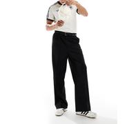 Weekday - Uno - Pantaloni sartoriali neri taglio ampio-Nero 48