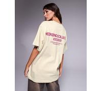 Weekend Collective - T-shirt color pietra con logo-Marrone M