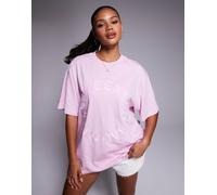 Weekend Collective - T-shirt rosa con grafica circolare XS