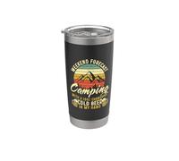 Weekend Forecast Camping With A Chance Of Drinking Beer Bicchiere termico in acciaio inox doppia parete