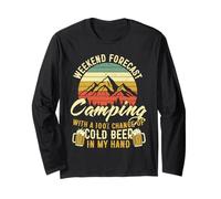 Weekend Forecast Camping with A Chance of Drinking Beer Maglia a Manica