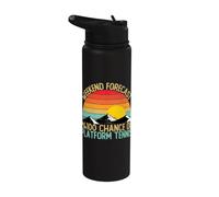 Weekend Forecast Platform Tennis Magliette Divertente Retro Stainless Steel Insulated Water Bottle