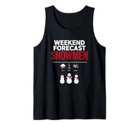 Weekend Forecast Snowmen Snowman Crew Winter Fun Canotta