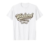 Weekend Golf Club Retro Festa del papà Graphic Tee Time Maglietta