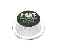 Weekend in baita vintage Lake Days Atmosfera sul lago PopSockets PopGrip per MagSafe
