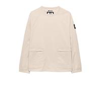 Weekend Offender Felpa Utility Compton, 2025 Cotone Elasticizzato,Tasche Multiple Urban Streetwear (IT, Testo, L, Regular, Regular, Beige)