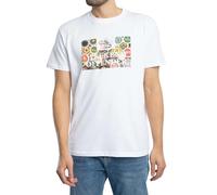 Weekend Offender Uomo Maglietta Grafica con Cappellini, White, XXL