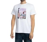 Weekend Offender Uomo Maglietta Grafica Turf Wars, White, XL