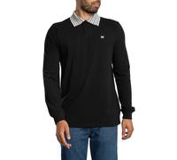 Weekend Offender Uomo Polo a maniche lunghe Lindley, Nero