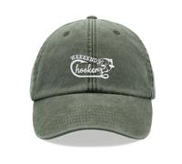 Weekend Prostituta Cappello Baseball Vintage Slavato Unisex Papà Pesca Pescatore