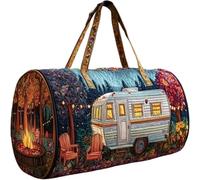 Weekender Bag, Carry-on Overnight Duffel Bag For Adults, Men, Women, Daily Shopping, Work Commuting, Camping, Beach(C8,16 * 8 * 8in)